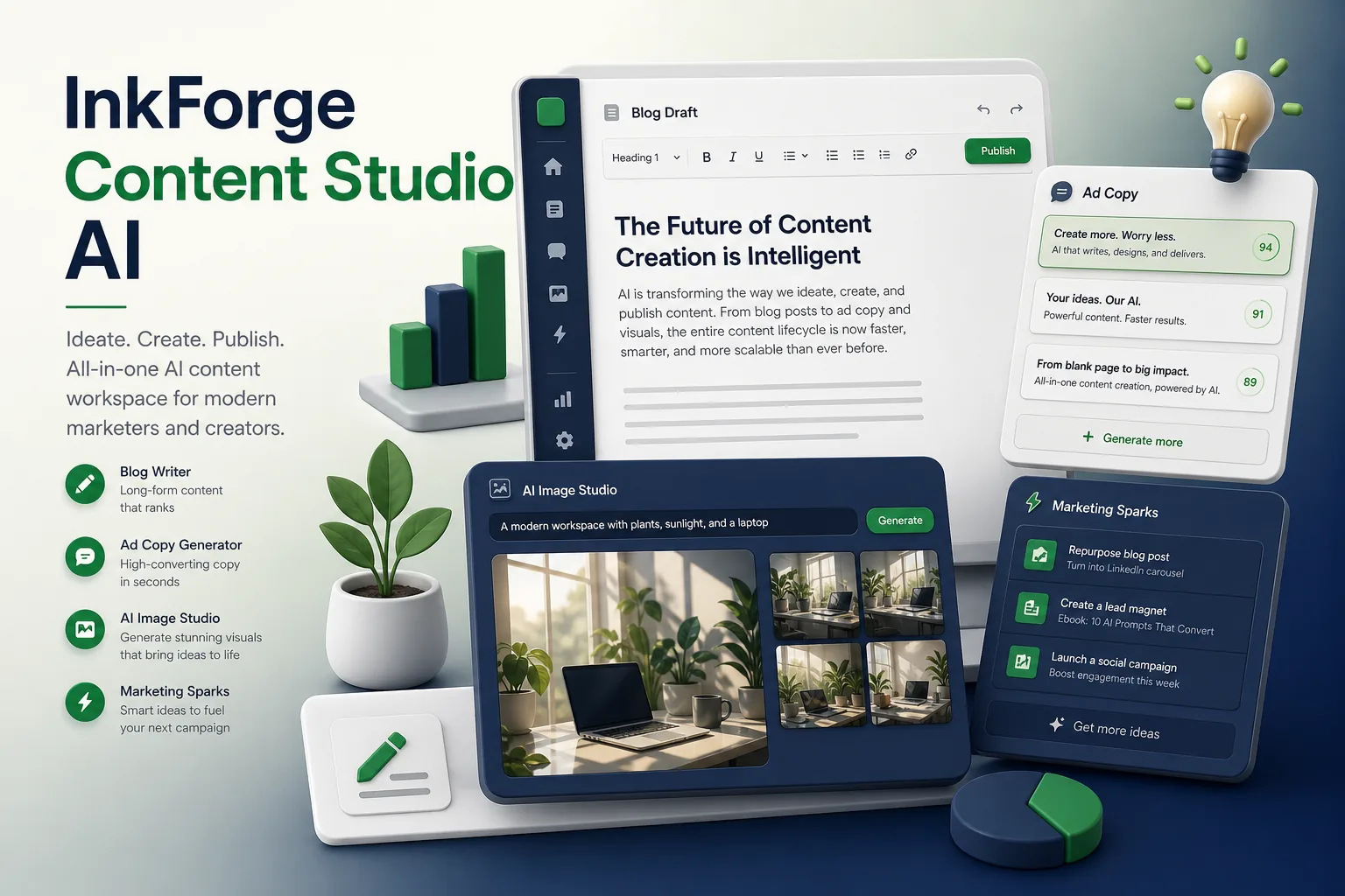 AI Marketing Content and Image Studio