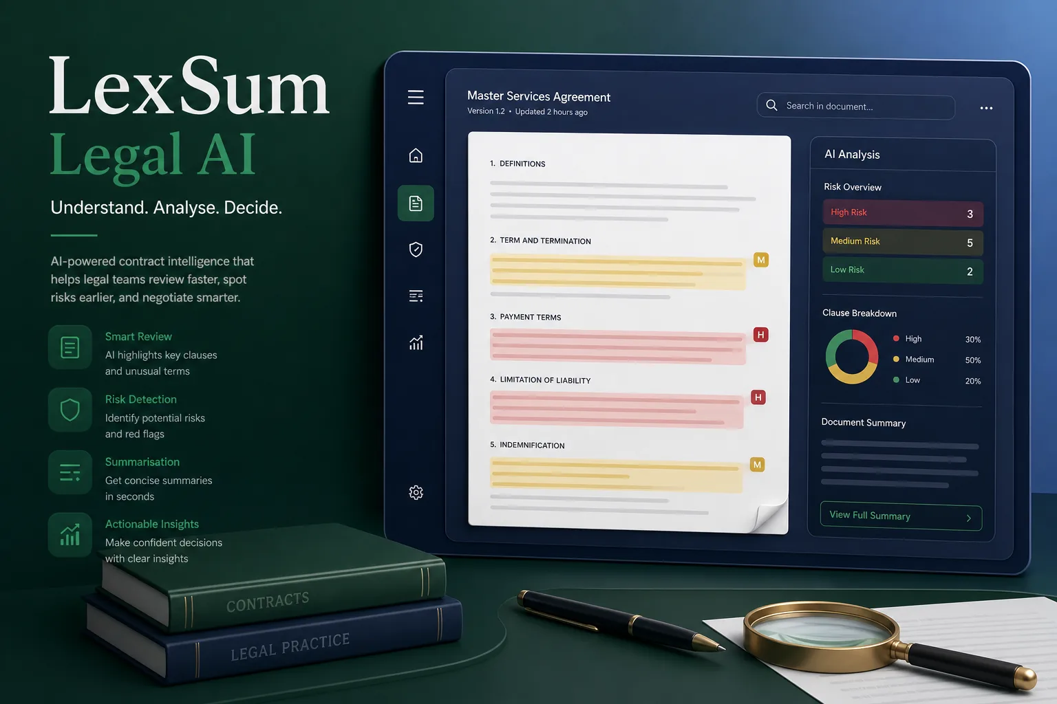 AI Contract Summary and Clause Risk Review