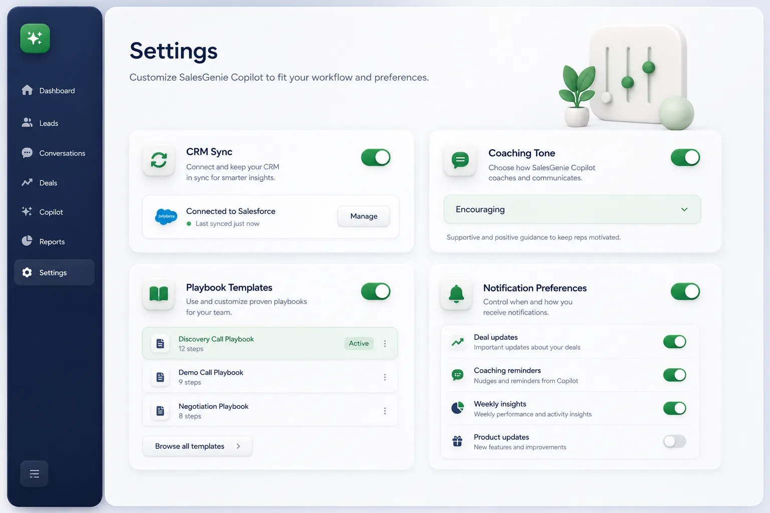 Spotio Field Sales Platform — settings and configuration