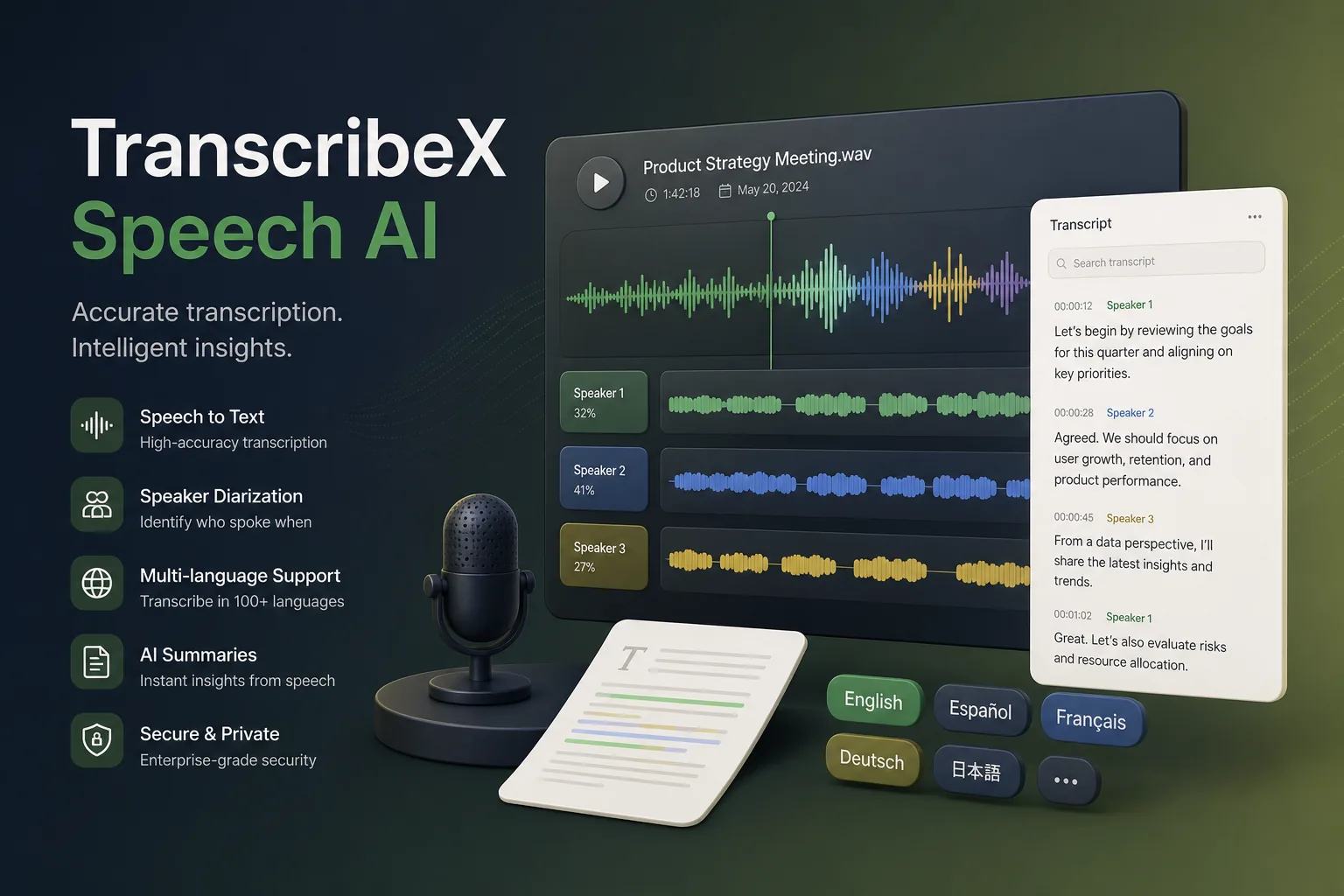 Multilingual Speech Transcription Platform