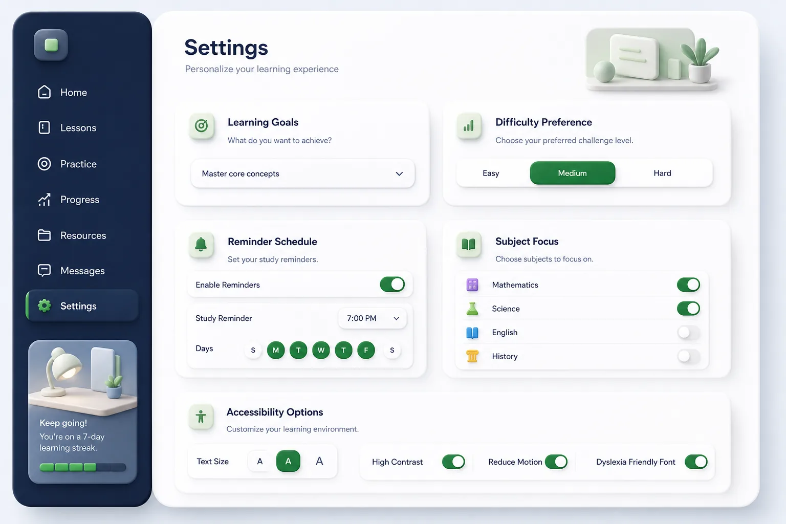 Adaptive AI Tutor with Socratic Hints — settings and configuration