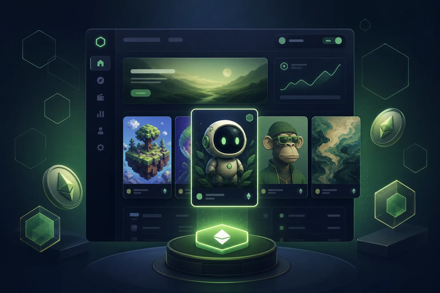 Multi-Chain NFT Marketplace with Auctions