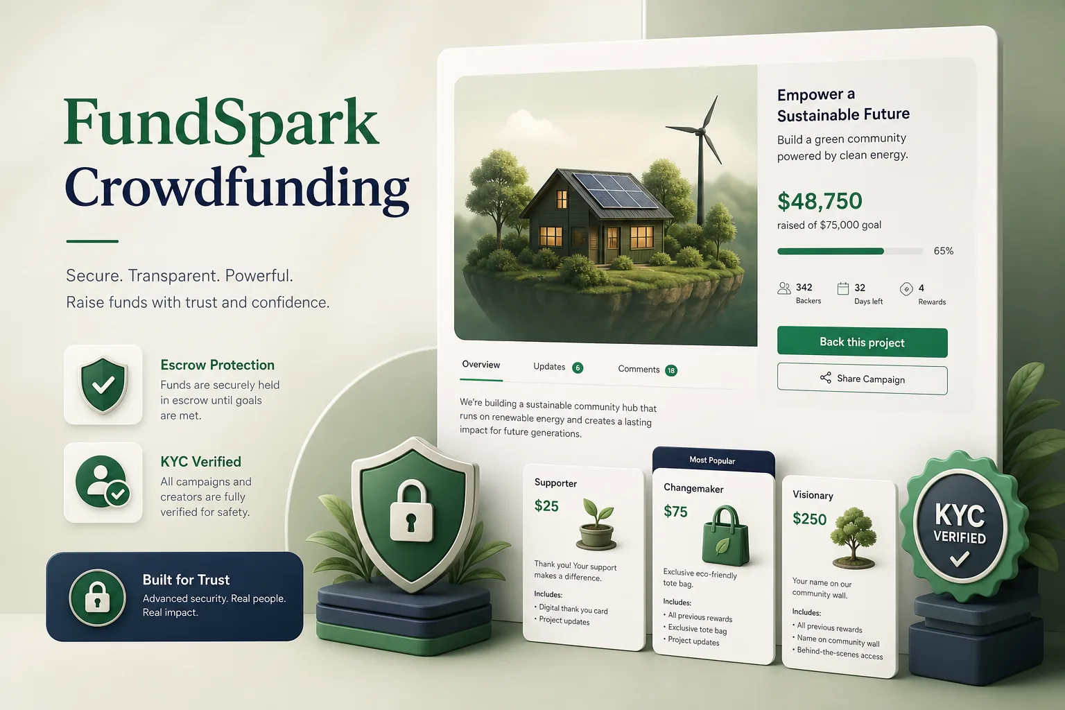 Crowdfunding Portal with KYC and Escrow