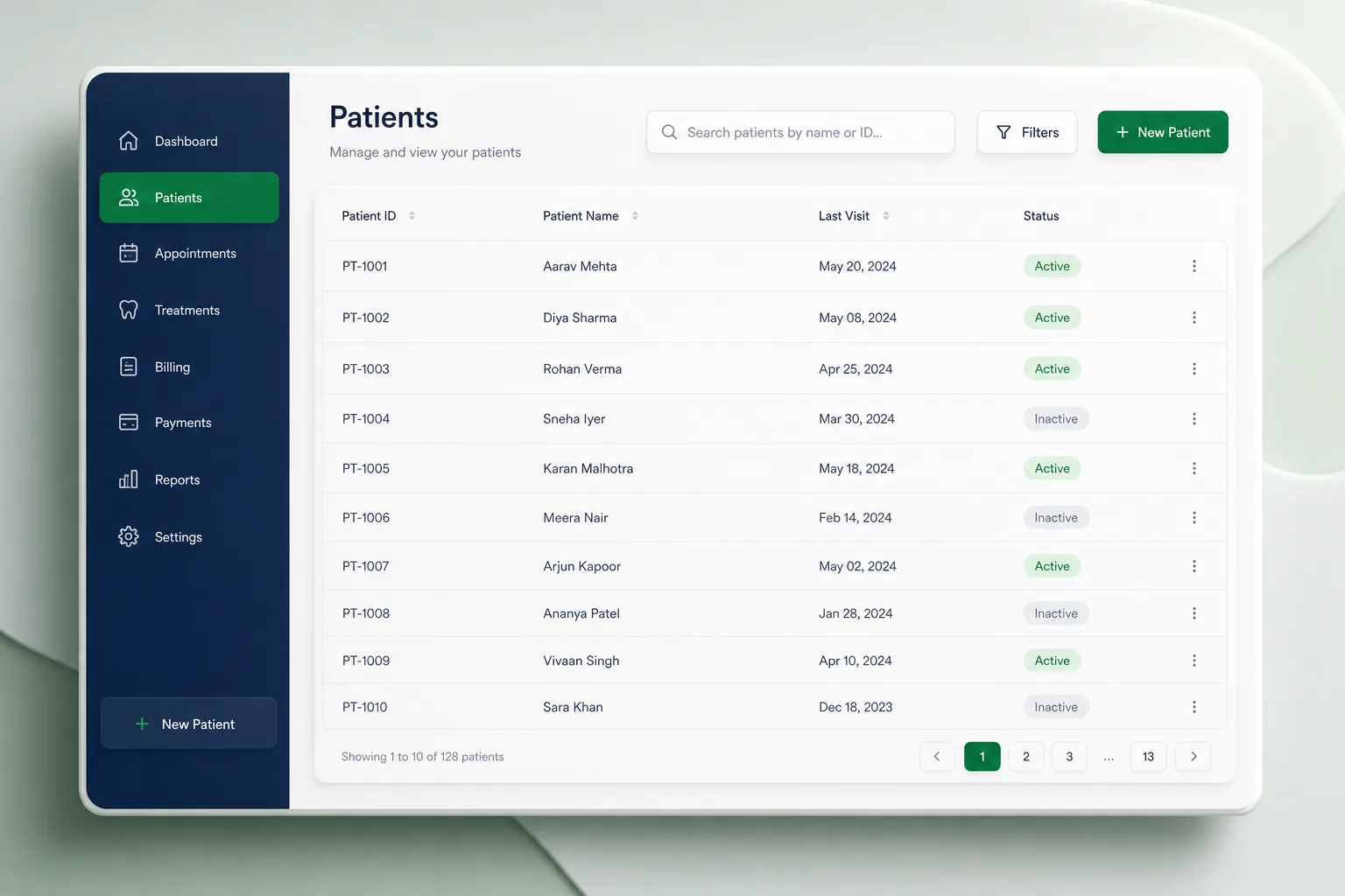 CareStack — browse and list view