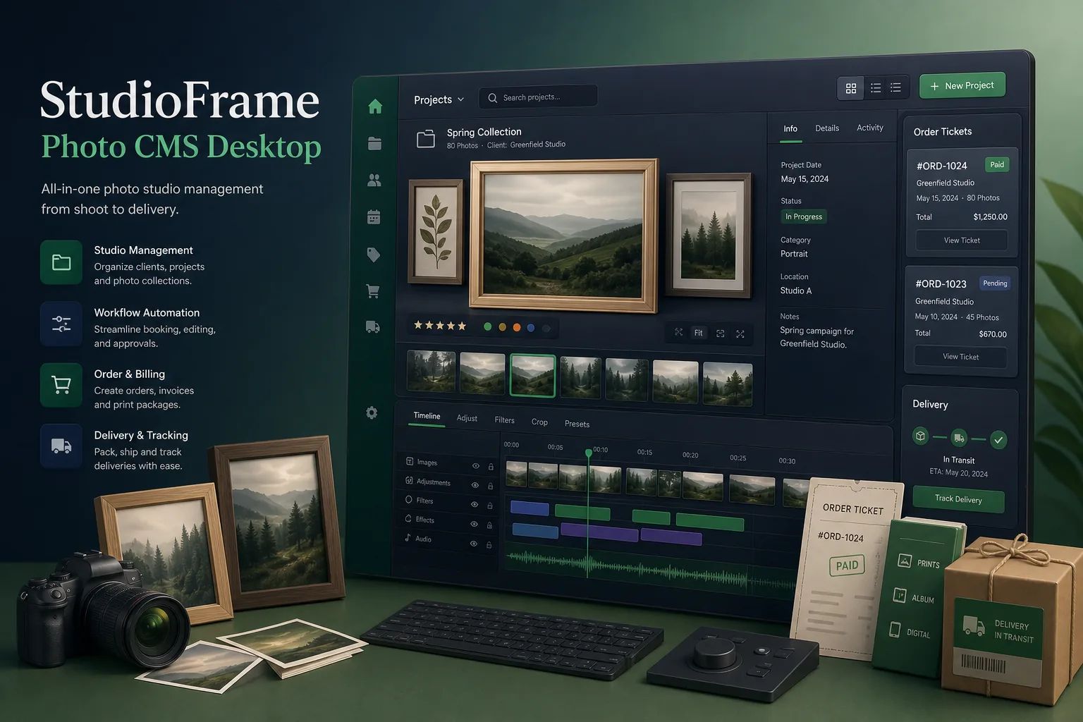 Photo Studio Workflow Desktop App