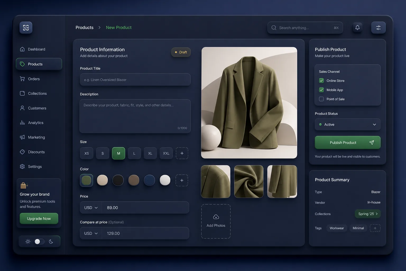 Live Ultimate — core workflow screen