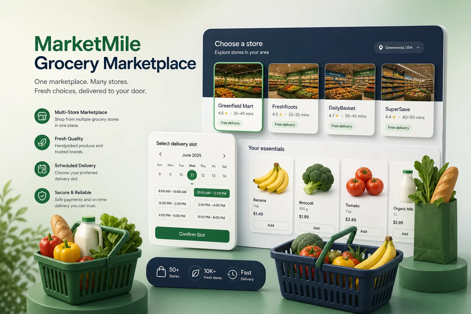 Multi-Store Grocery Marketplace