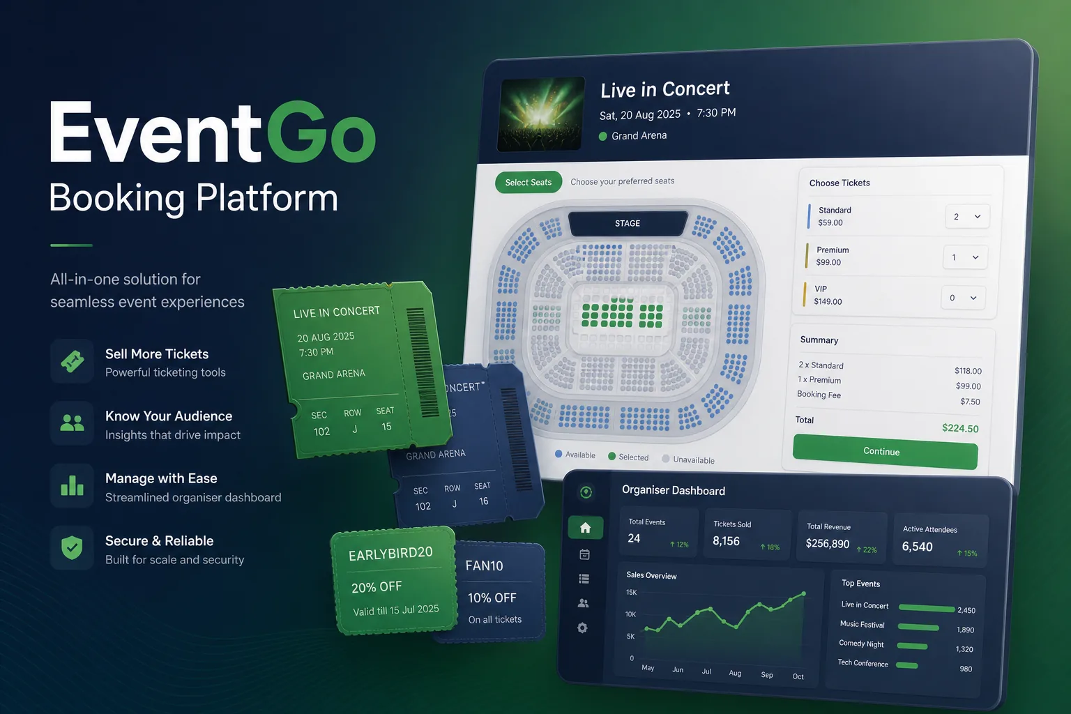Event Ticketing Platform with Seat Maps