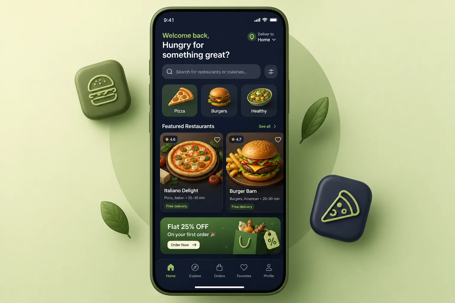 Multi-Platform Food Delivery App — dashboard overview