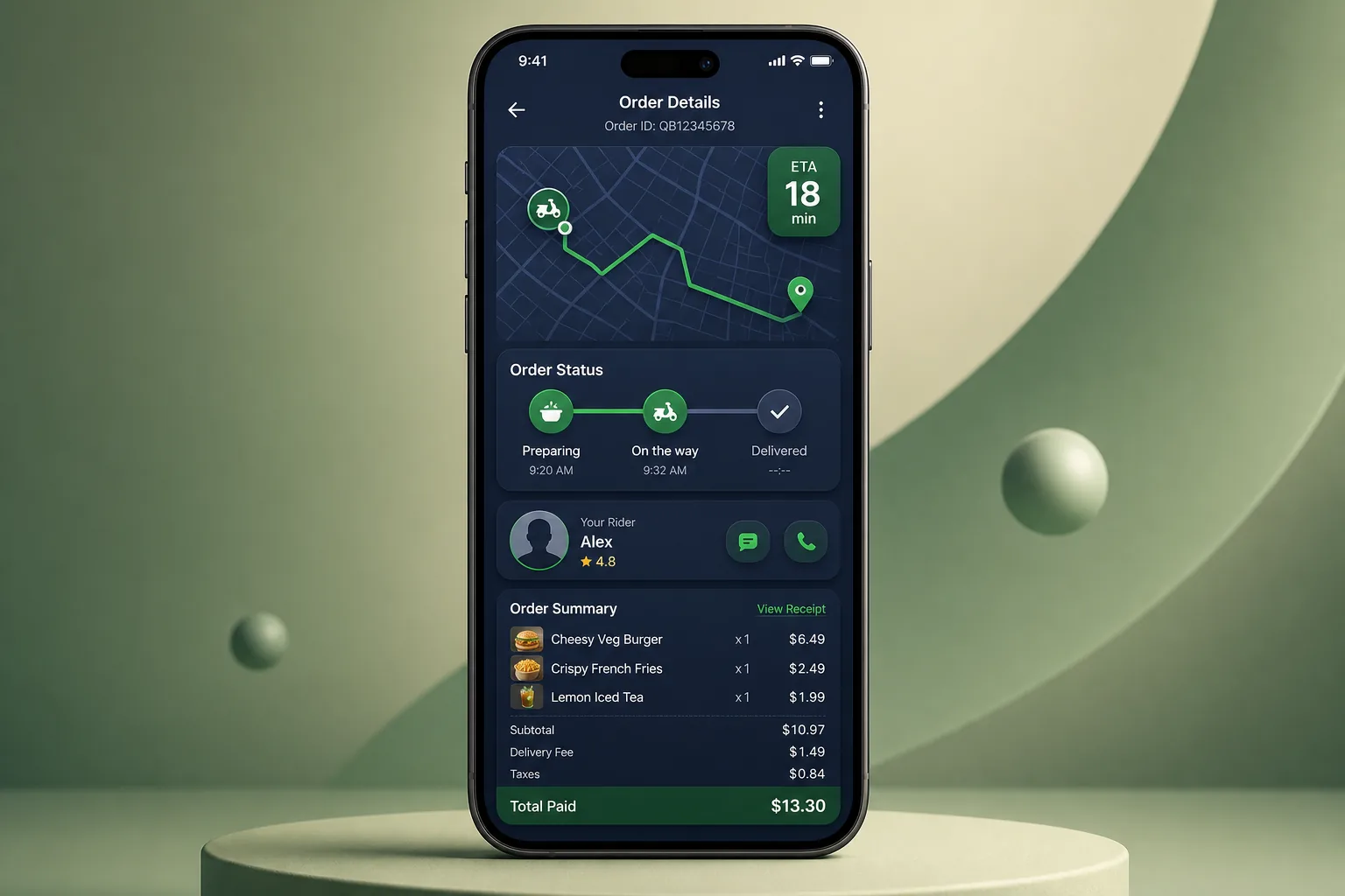 Multi-Platform Food Delivery App — analytics and reporting