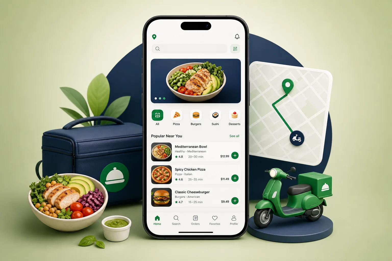 Multi-Platform Food Delivery App — F&B
