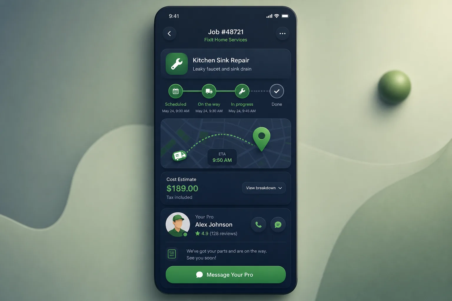 On-Demand Home Services Booking App — analytics and reporting