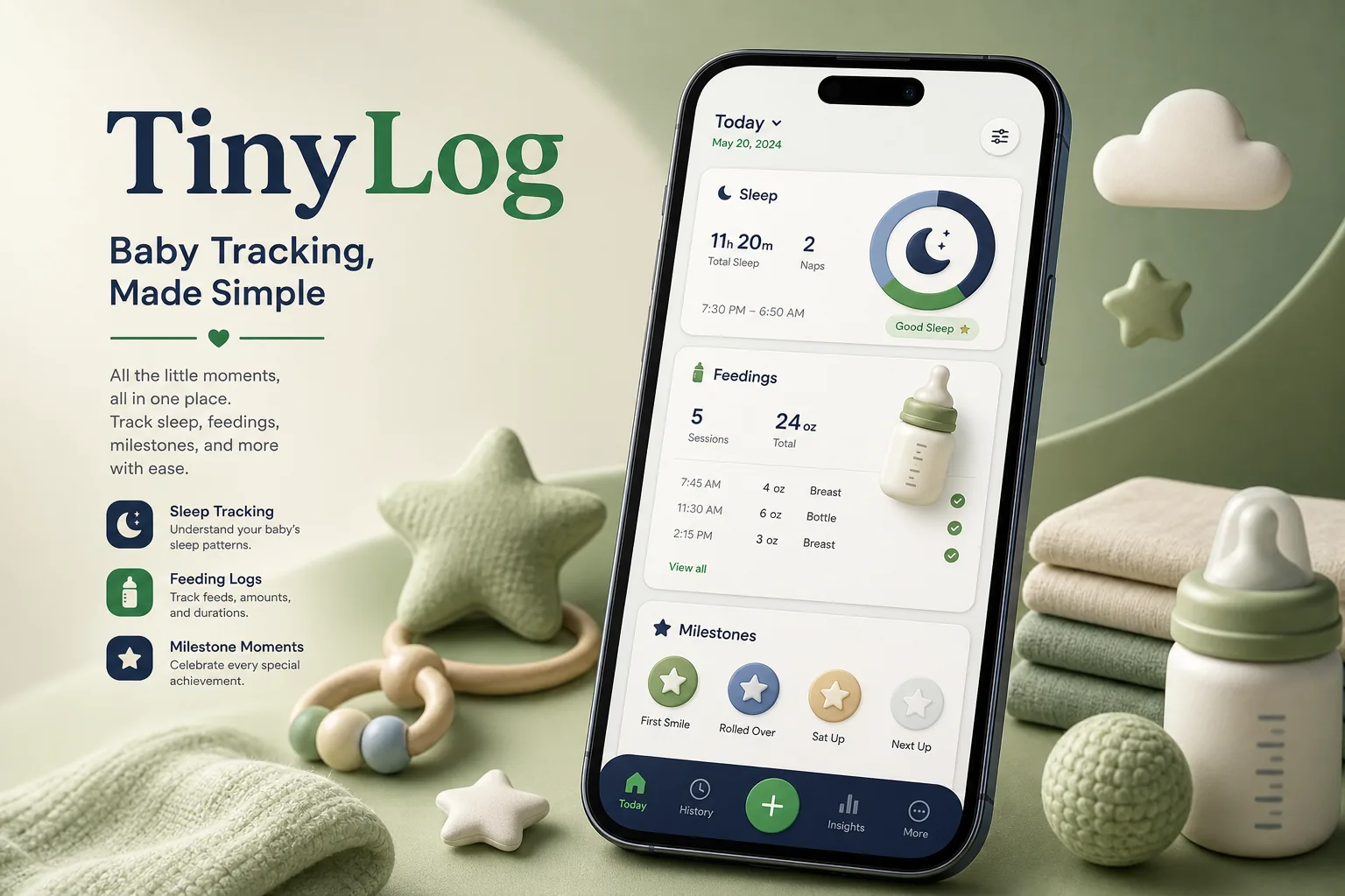 Baby Sleep and Feeding Tracker App