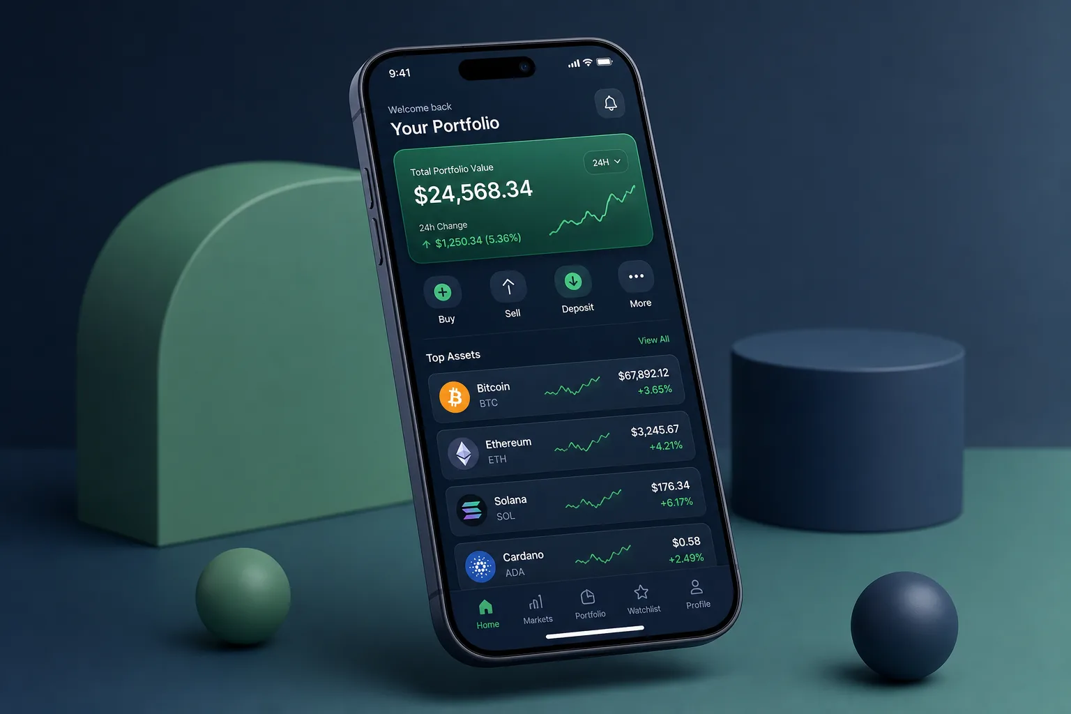 GC Buying Gift Card and Crypto Exchange — dashboard overview