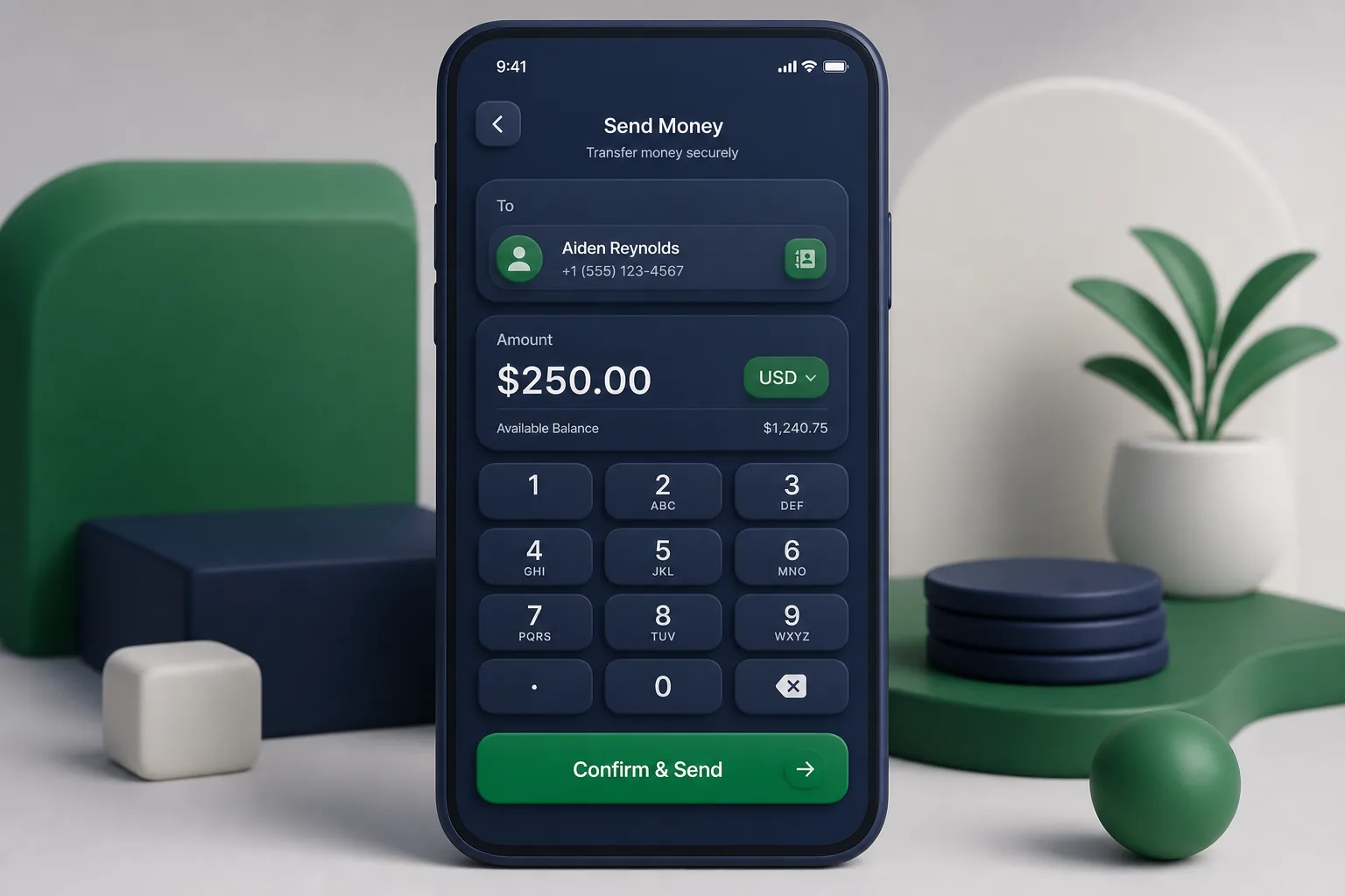 Digital Wallet with QR Pay and Cards — core workflow screen