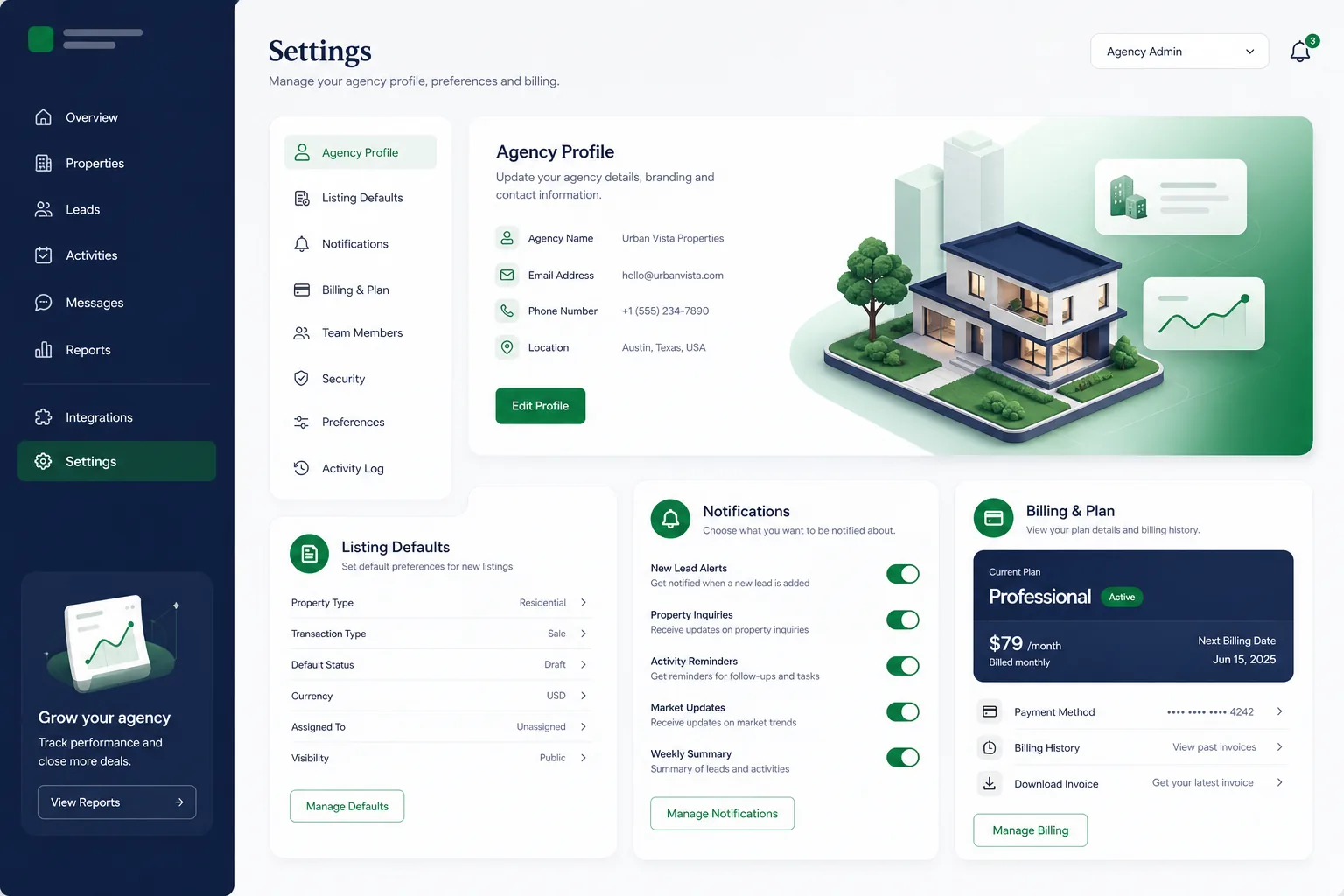 Puurspane Real Estate Platform — settings and configuration