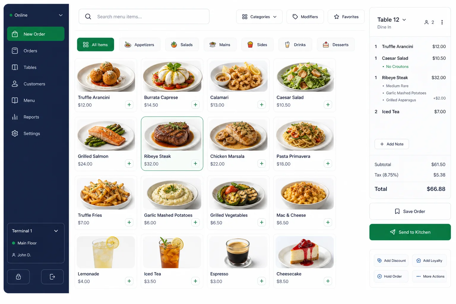 Cloud-Based Retail POS Platform — core workflow screen