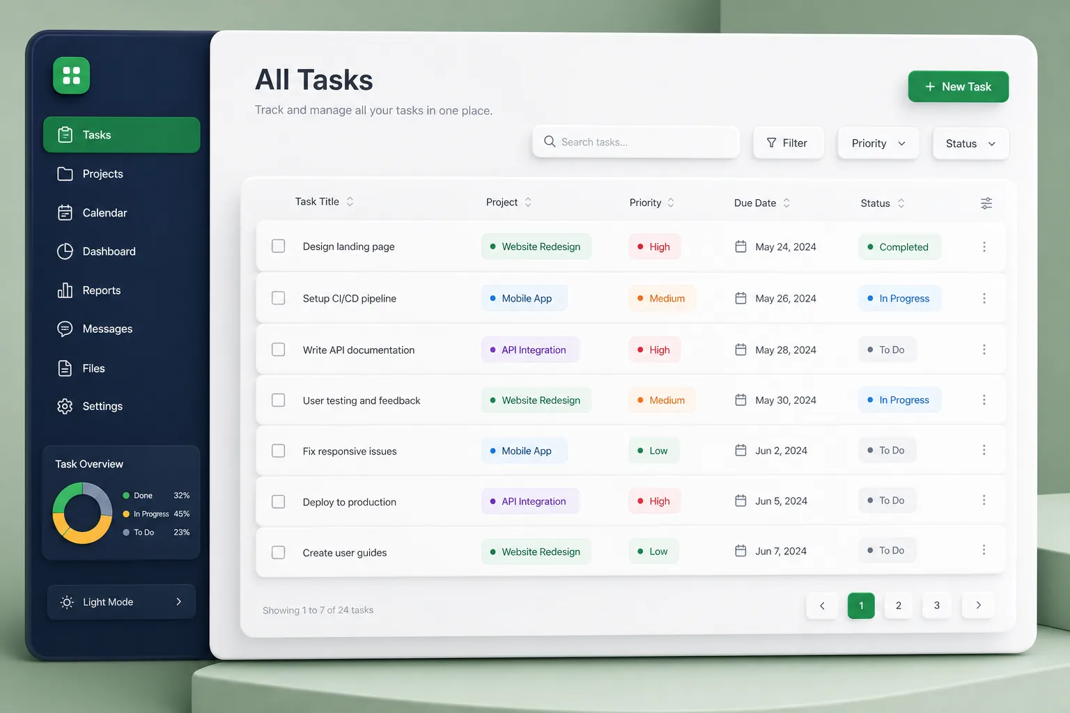 Workflow Automation SaaS — browse and list view