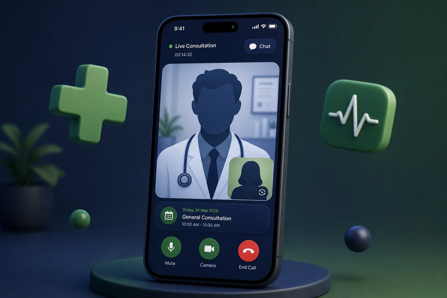 Telemedicine App with E-Prescriptions — core workflow screen