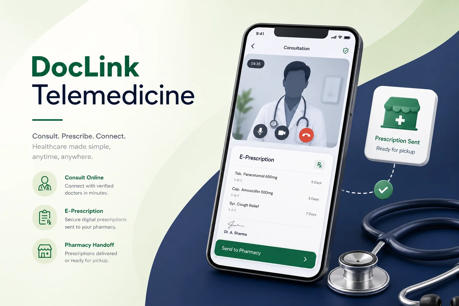 Telemedicine App with E-Prescriptions
