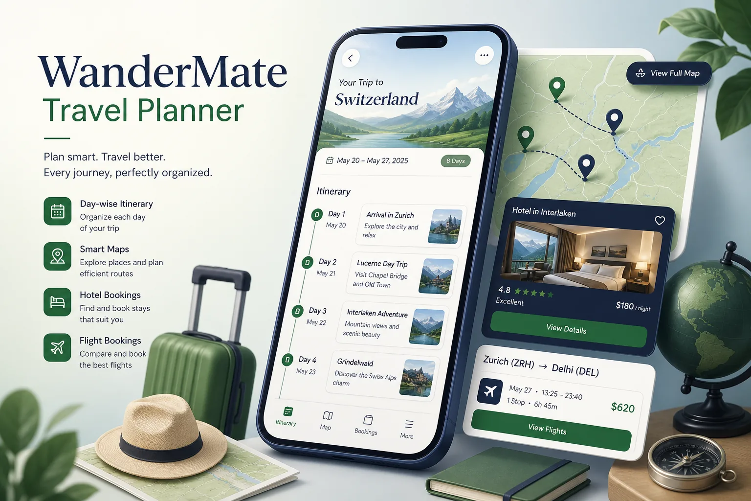 AI Trip Planner with Day-Wise Itineraries