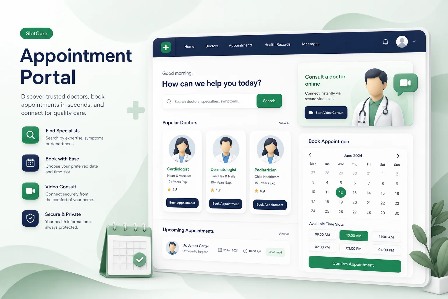 Clinic Appointment Booking Portal