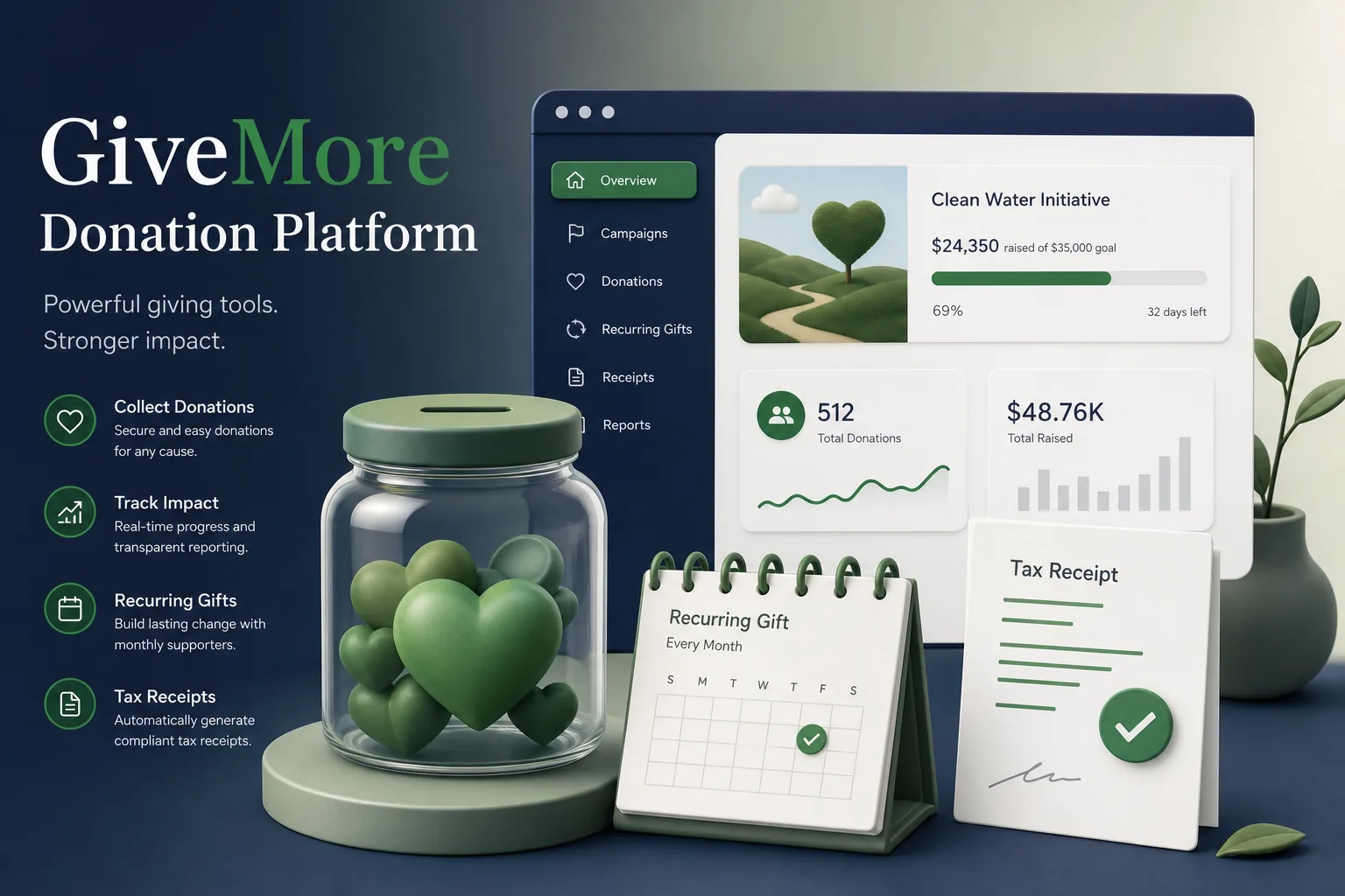 Non-Profit Donation Portal with Receipts