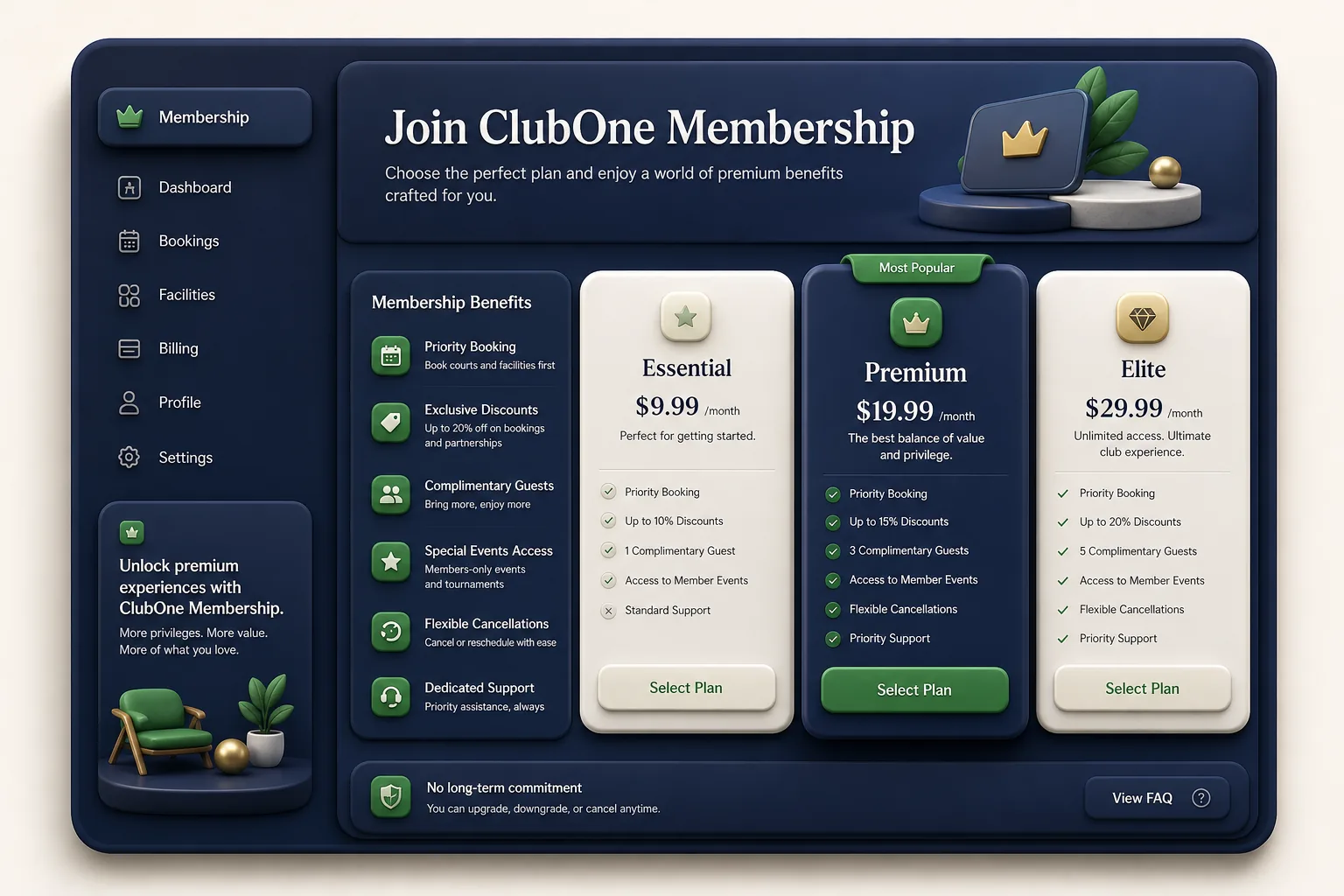 Multi-Location Tanning Salon SaaS — core workflow screen